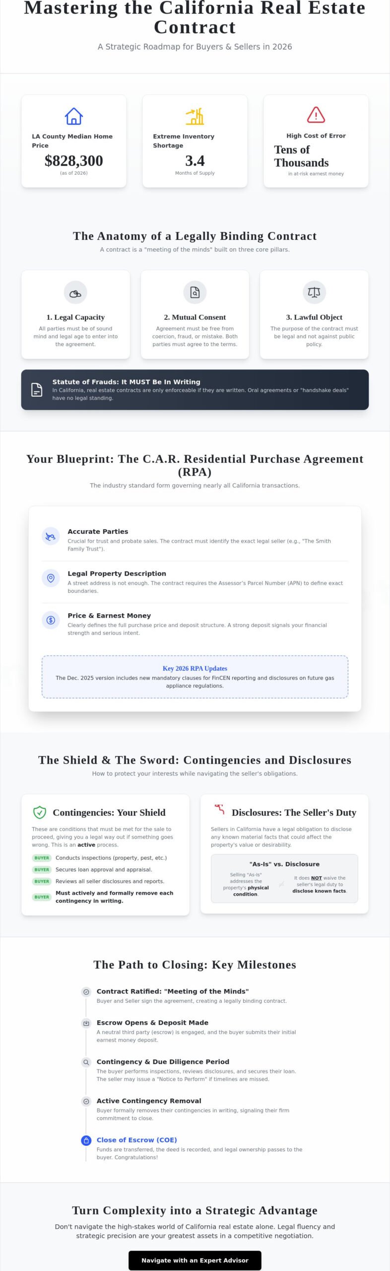 Understanding California Real Estate Contracts: A Strategic Guide for 2026